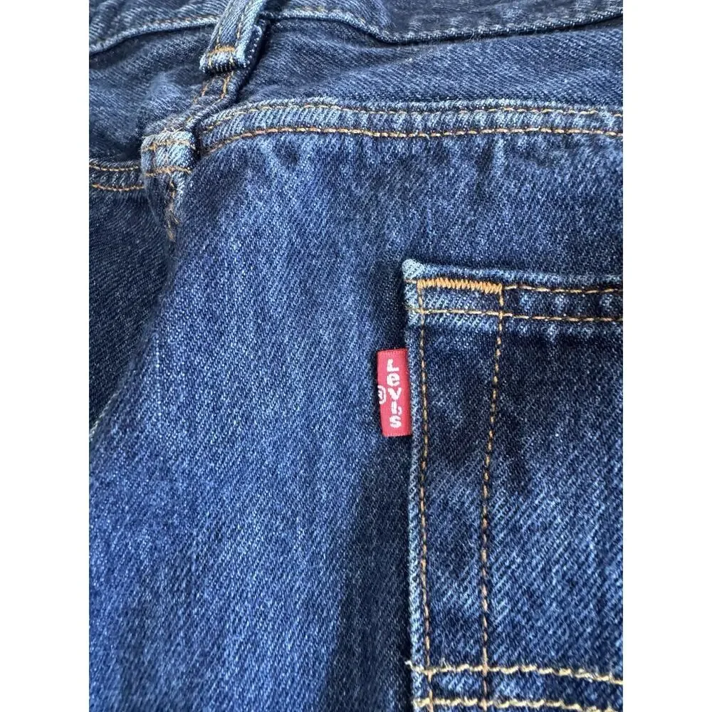 Levi's 501 Original Fit Men's Jeans Dark Wash Straight Leg Button Fly 38x34